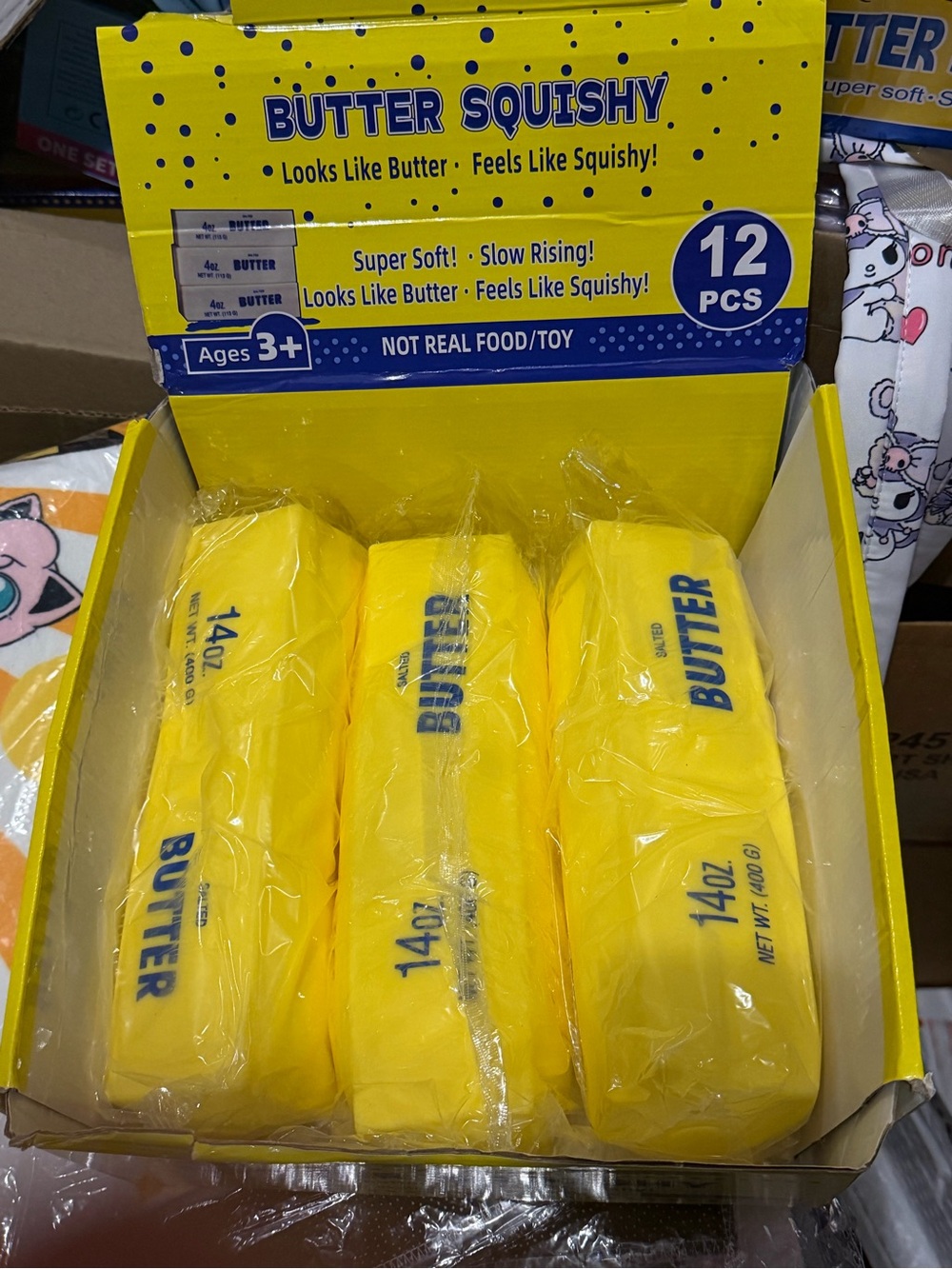 Large Yellow Butter Stress Toy squishy